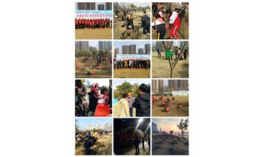 南通分公司與當(dāng)?shù)刂驹刚吖餐瑢?shí)現(xiàn)“同栽一棵樹，同抹一片綠”的夢想